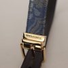 Elegant Navy Blue Leather Belt - Image 3