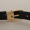 Elegant Navy Blue Leather Belt - Image 6