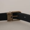 Chic Engraved Logo Leather Belt - Image 5