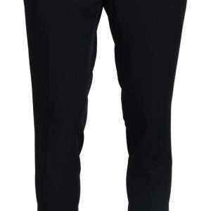 Elegant Black Italian Dress Pants