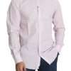 Elegant Slim Fit Pink Dress Shirt - Image 5