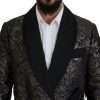 Gold Jacquard Robe Jacket - Image 4