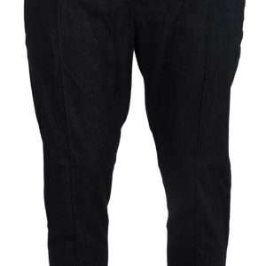 Elegant Tapered Grey Denim Pants
