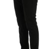 Chic Black Slim Fit Cotton Stretch Pants - Image 2
