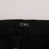 Chic Black Slim Fit Cotton Stretch Pants - Image 6
