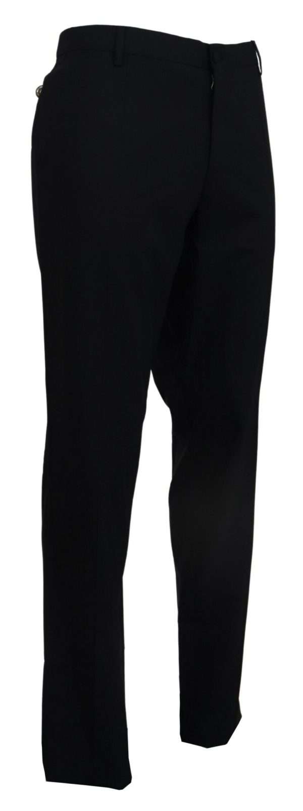 Elegant Slim Fit Wool Blend Trousers - Image 2