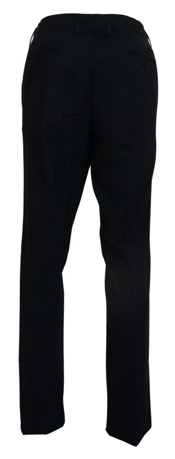 Elegant Slim Fit Wool Blend Trousers - Image 3