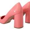 Elegant Square Toe Pink Heels - Image 5