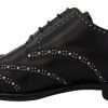 Elegant Studded Black Derby Shoes - Image 3