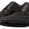 Elegant Studded Black Derby Shoes - Image 7