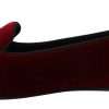 Bordeaux Velvet Devotion Loafers - Image 4