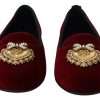 Bordeaux Velvet Devotion Loafers - Image 5