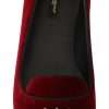 Bordeaux Velvet Devotion Loafers - Image 6