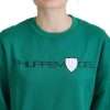 Chic Green Printed Long Sleeve Sweater - Image 4