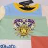Patchwork Print Cotton Crewneck Tee - Image 4