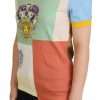 Patchwork Print Cotton Crewneck Tee - Image 6