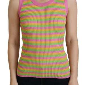 Elegant Silk Sleeveless Tank Top Vest