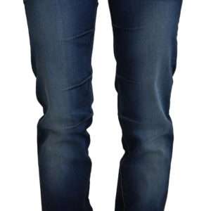 Chic Low Waist Denim Pants in Blue