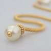 Elegant Gold Brass Pearl Statement Necklace - Image 7