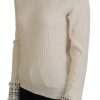 Ivory Turtleneck Wool Blend Sweater - Image 2