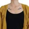 Elegant Gold Cardigan Sweater - Image 4