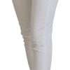 Elegant High Waist Tapered White Pants - Image 2
