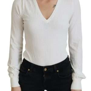 Chic Ivory Casual Blouse
