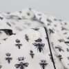 Elegant Silk Pajama Top with Crown Bee Print - Image 8