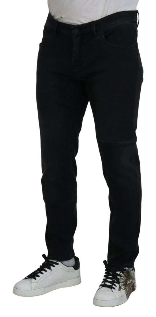 Chic Black Skinny Denim Jeans - Image 2