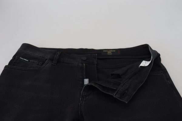 Chic Black Skinny Denim Jeans - Image 5