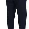 Elegant Dark Blue Chino Dress Pants - Image 2