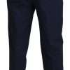 Elegant Dark Blue Chino Dress Pants - Image 3