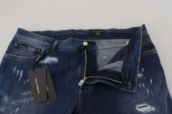 Elegant Skinny Blue Jeans - Image 5