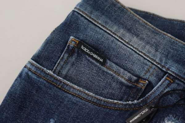 Elegant Skinny Blue Jeans - Image 8