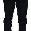 Elegant Black Dress Pants from Virgin Wool Blend - Image 3