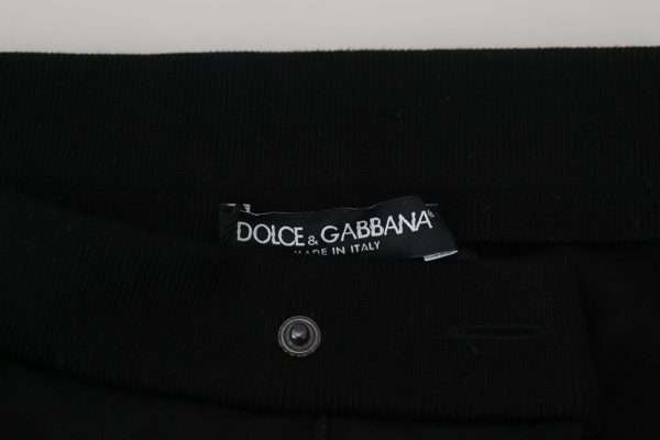 Elegant Black Jogger Pants in Luxe Wool Blend - Image 6