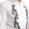 Italian Designer Slim Fit Tuxedo Shirt - Image 4