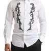 Italian Designer Slim Fit Tuxedo Shirt - Image 5