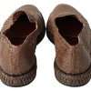Elegant Leather Slipper Loafers in Brown - Image 6