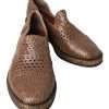 Elegant Leather Slipper Loafers in Brown - Image 7