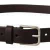 Elegant Leather Belt With Logo Buckle - Image 3