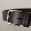 Elegant Leather Belt With Logo Buckle - Image 5