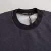 Elegant Dark Gray Crew Neck Sweater - Image 4