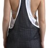 Monochrome Cotton-Linen Blend Tank Top - Image 3