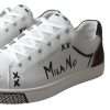 Sleek White Leather Casual Sneakers - Image 2