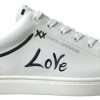 Sleek White Leather Casual Sneakers - Image 5