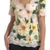 Elegant Floral Print Silk Blouse - Image 5