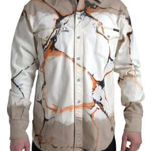 Multicolor Cotton Stretch Denim Shirt