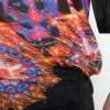 Multicolor Luminarie Print Cotton Polo Shirt - Image 3