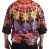 Multicolor Luminarie Print Cotton Polo Shirt - Image 5